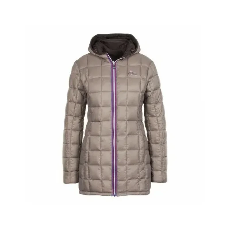 Image of Peak Mountain Reversible long ski jacket For Her Peak Mountain Awill Marron Female M