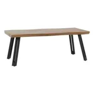 Image of Seconique Quebec Wave Edge Coffee Table - Medium Oak Effect