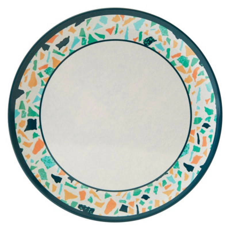 Image of Premier Housewares Assorted Terrazzo Dinner Plate, Durably Constructed Round Plate, Versatile Patterned Plate, Food Plate Multi