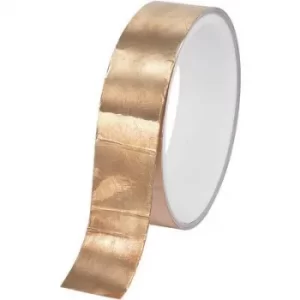 Image of TRU COMPONENTS CFT-25/10M 1564013 Copper tape CFT-25 Copper (L x W) 10 m x 25mm