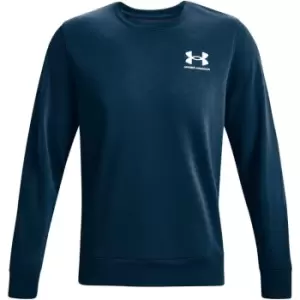 Image of Under Armour Armour Rival Terry Crew Sweater Mens - Blue