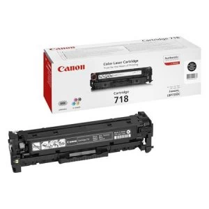 Image of Canon 718 Black Laser Toner Ink Cartridge