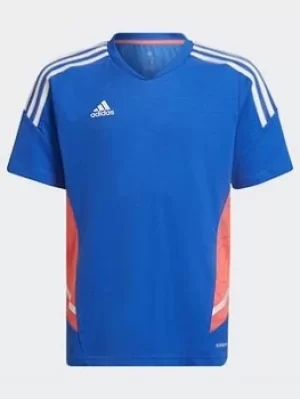 Image of adidas Condivo 22 Predator Jersey, Blue, Size 9-10 Years