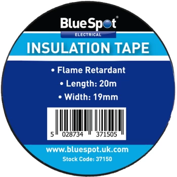 Image of Bluespot - 37150 20m Black Electrical Insulation Tape