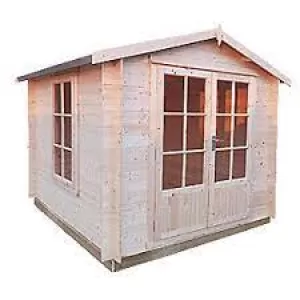 Image of Shire Barnsdale Double Door Log Cabin 10 x 10 ft