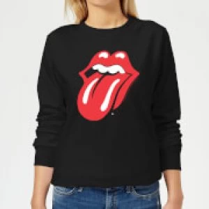 Image of Rolling Stones Classic Tongue Womens Sweatshirt - Black