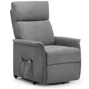 Image of Julian Bowen Helena Rise & Recline Chair - Charcoal Fabric