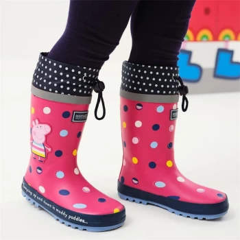 Image of Regatta Peppa Pig Splash Wellington - BrBlushPolka