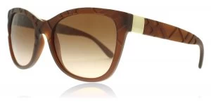 Image of Burberry BE4219 Sunglasses Matte Brown 358313 56mm