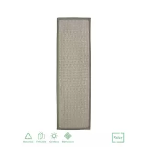 Image of Relay Recycled Indoor/Outdoor Rug - Natural - 60x230cm