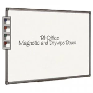 Image of Bi-Office Magnetic Whiteboard 600x450mm Aluminium Finish MB0406186