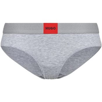 Image of Hugo Womens Stretch Cotton Briefs - Grey