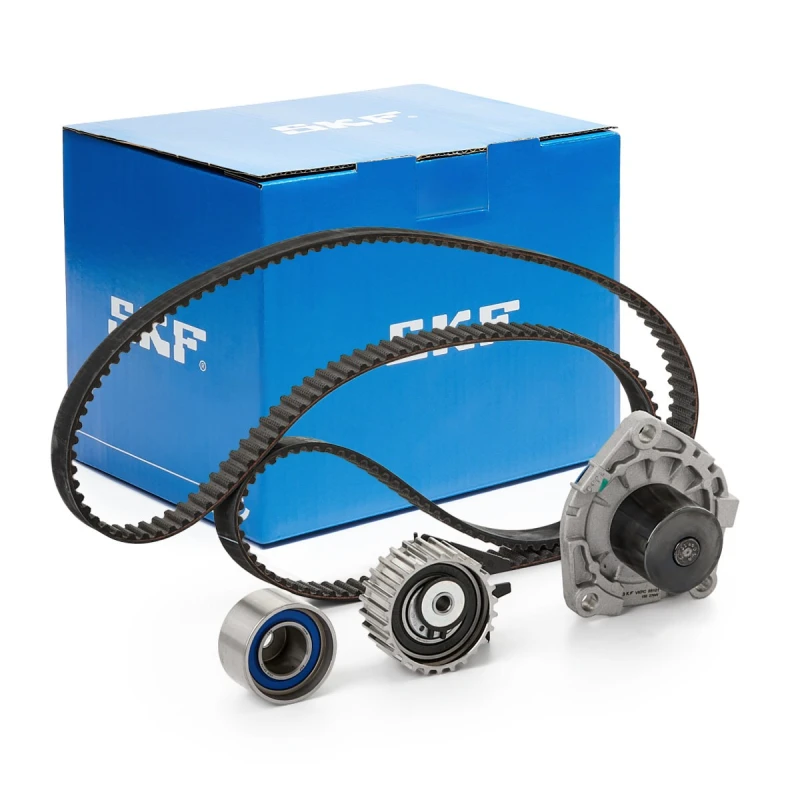Image of SKF VKMC 02191-2 Water Pump + Timing Belt Kit with gaskets/seals, Number of Teeth: 198 Water Pump & Timing Belt Kit (3096)
