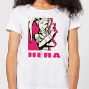 Image of Star Wars Rebels Hera Womens T-Shirt - White - 3XL