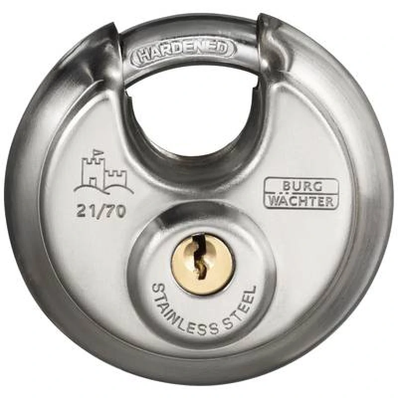 Image of Burg Waechter Burg Waechter 37761 Padlock 70.80 mm keyed-different Stainless steel Key 37761