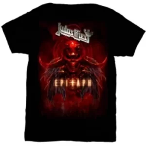 Image of Judas Priest Epitaph Red Horns Mens TS: XXL