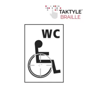 Image of Disabled Wc Graphic - Taktyle (150 x 225mm)