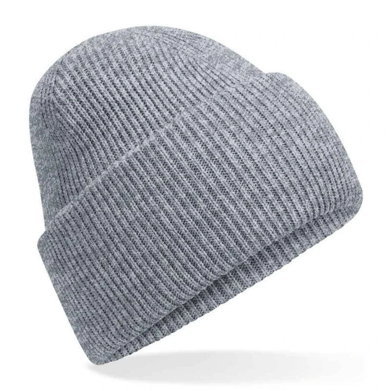 Image of Beechfield Beechfield Men Classic Deep Cuffed Beanie in Grey Grey One Size Male 5063527292193