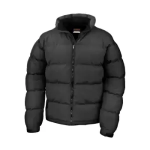Image of Result Mens Holkham Down Feel Water Repellent Jacket (2XL) (Black)