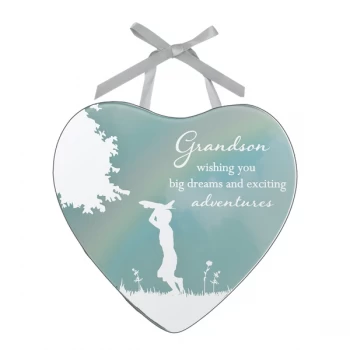 Image of Reflections of The Heart Plaque - Grandson