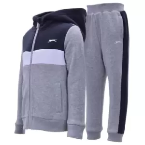 Image of Slazenger Flecee Full Zip Track Suit Infant Boys - Grey