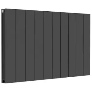 Image of Towelrads Ascot Double Anthracite Aluminium Designer Radiator - 60 X 10Cm