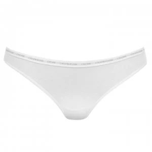 Image of Calvin Klein 2 Pack CK One Cotton Thong - White 100