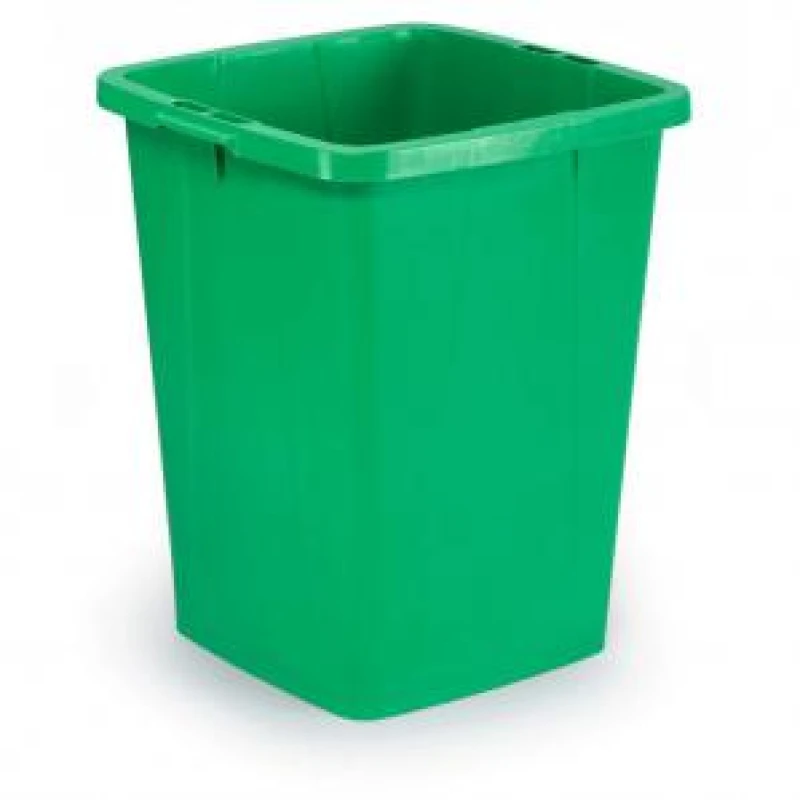 Image of Durable DURABIN 90L Square - Food & Freezer Safe Waste Recycling Bin - Green Green unisex