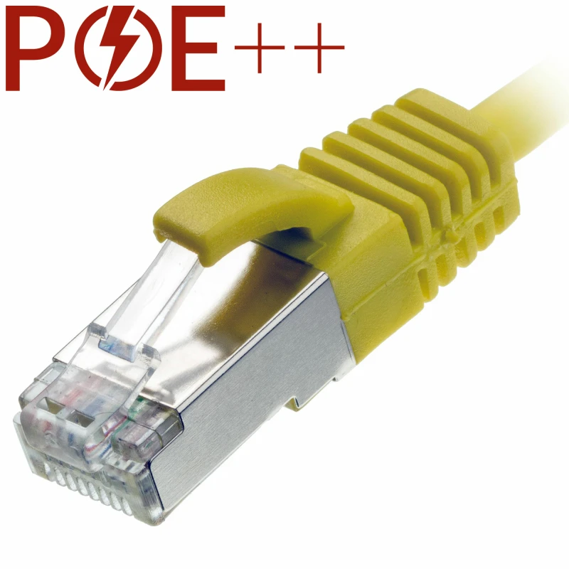 Image of Cablenet 2.5m Cat6a RJ45 Yellow U/FTP LSOH 30AWG Slim Snagless Booted