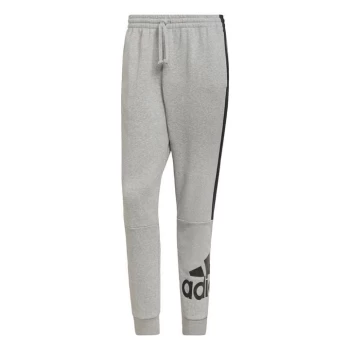 Image of adidas Essentials Colorblock Fleece Joggers Mens - Medium Grey Heather / Black