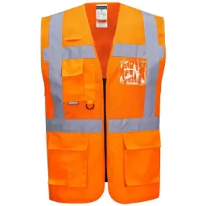 Image of Portwest C496ORRM - sz M Madrid Executive Mesh Vest - Orange - Orange