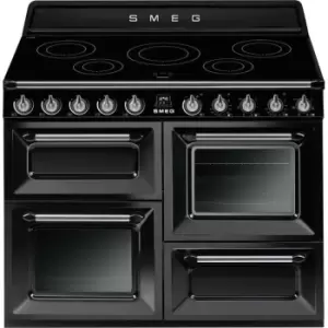 Image of Smeg Victoria TR4110IBL2 110cm Electric Range Cooker with Induction Hob - Black - A/A Rated
