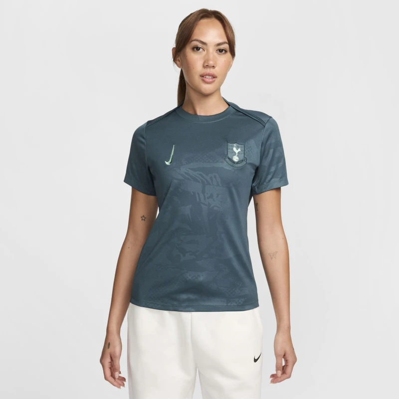 Image of Nike Tottenham Hotspur Academy Pro Third Pre Match Shirt 2024 2025 Womens - Green Green 8