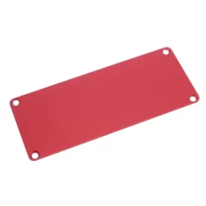 Image of Hammond 1455QALRD-10 Aluminium End Panel 1.5 x 125 x 51.5mm Red