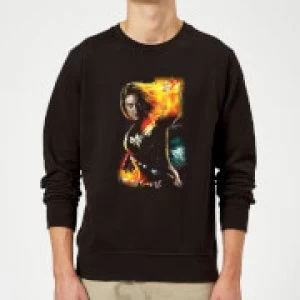 Image of Captain Marvel Galactic Shine Sweatshirt - Black