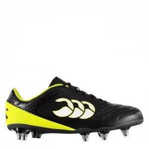 Image of Canterbury Stampede Club Mens Rugby Boots - Black/Sulphur