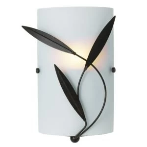 Image of Cloe Chocolate Frosted effect Single wall light