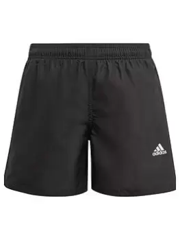 Image of adidas Boys Younger Badge Of Sport Shorts - Black, Size 13-14 Years