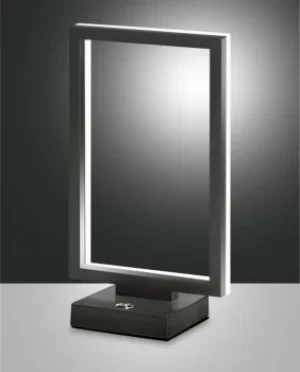 Image of Bard Integrated LED Table Lamp Anthracite Glass
