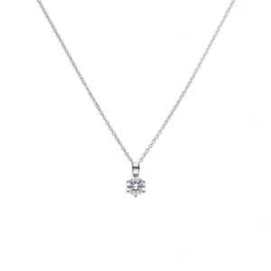 Image of Diamonfire Silver White Zirconia Solitaire Pendant P4608