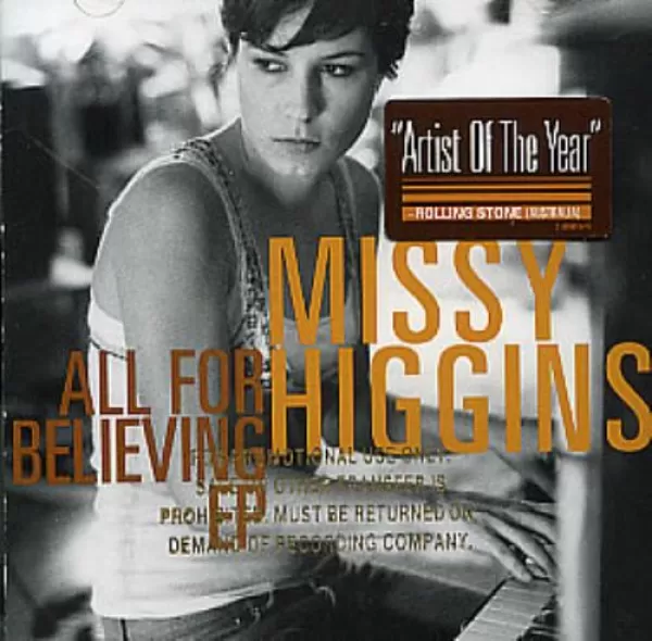 Image of All for Believing us Import by Missy Higgins CD Album