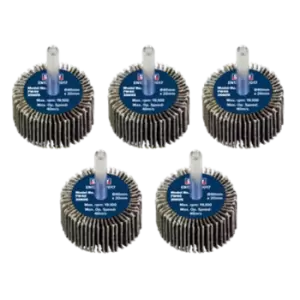 Image of Sealey Flap Wheel 40 x 20mm 60Grit 6mm Shaft - Pack of 5 - FW4020605