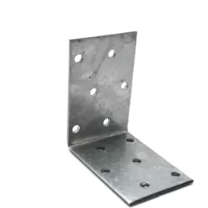 Image of Heavy Duty Zinc Plated Reinforced Corner Angle Bracket - Size 60x60x40x2mm - Pack of 50