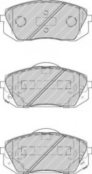 Image of Ferodo FDB4194 Brake Pad Set Front Axle Premier Car