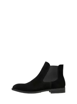 Image of SELECTED Suede - Chelsea Boots Men Black