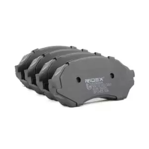 Image of RIDEX Brake pad set 402B0444 Brake pads,Brake pad set, disc brake MAZDA,323 F VI (BJ),FAMILIA VI (BJ)