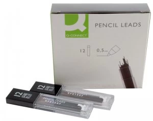 Image of Q Connect Pencil Leads 0.5mm - 12 Pack