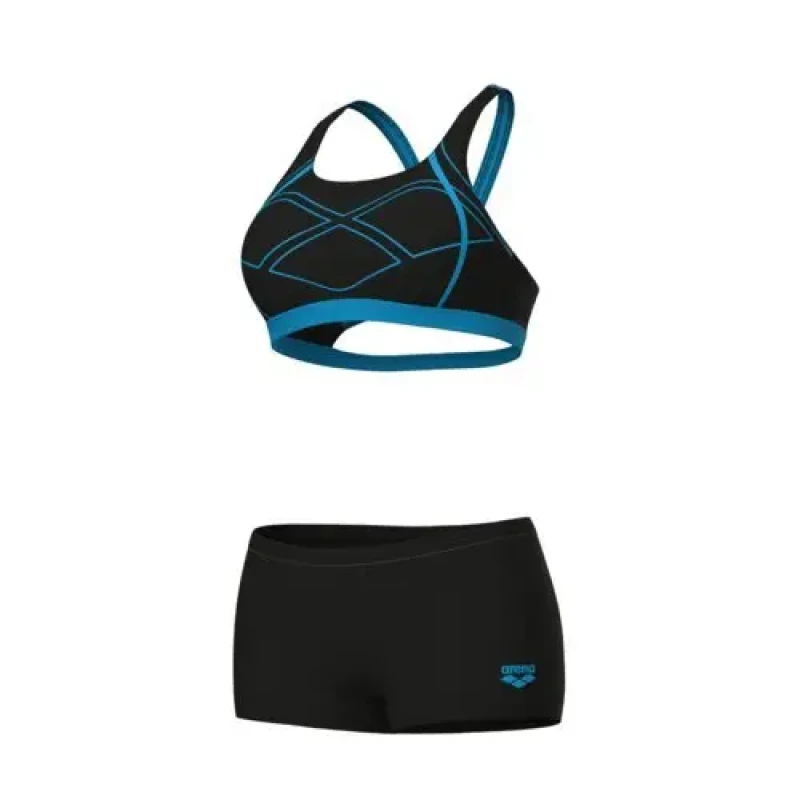 Image of 2 Piece swimsuit For Her Arena Graphic Pro Noir Female 36