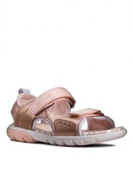 Image of Clarks Rocco Tide Metallic Girls Sandal