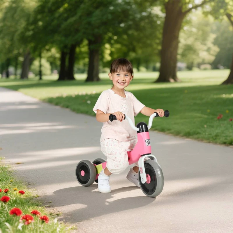 Image of AIYAPLAY Baby Balance Bike with 3 Wheels for 12 - 36 Months in Pink Pink Unisex